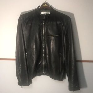 Men’s 100% Men Leather jacket, Kenneth Cole size medium